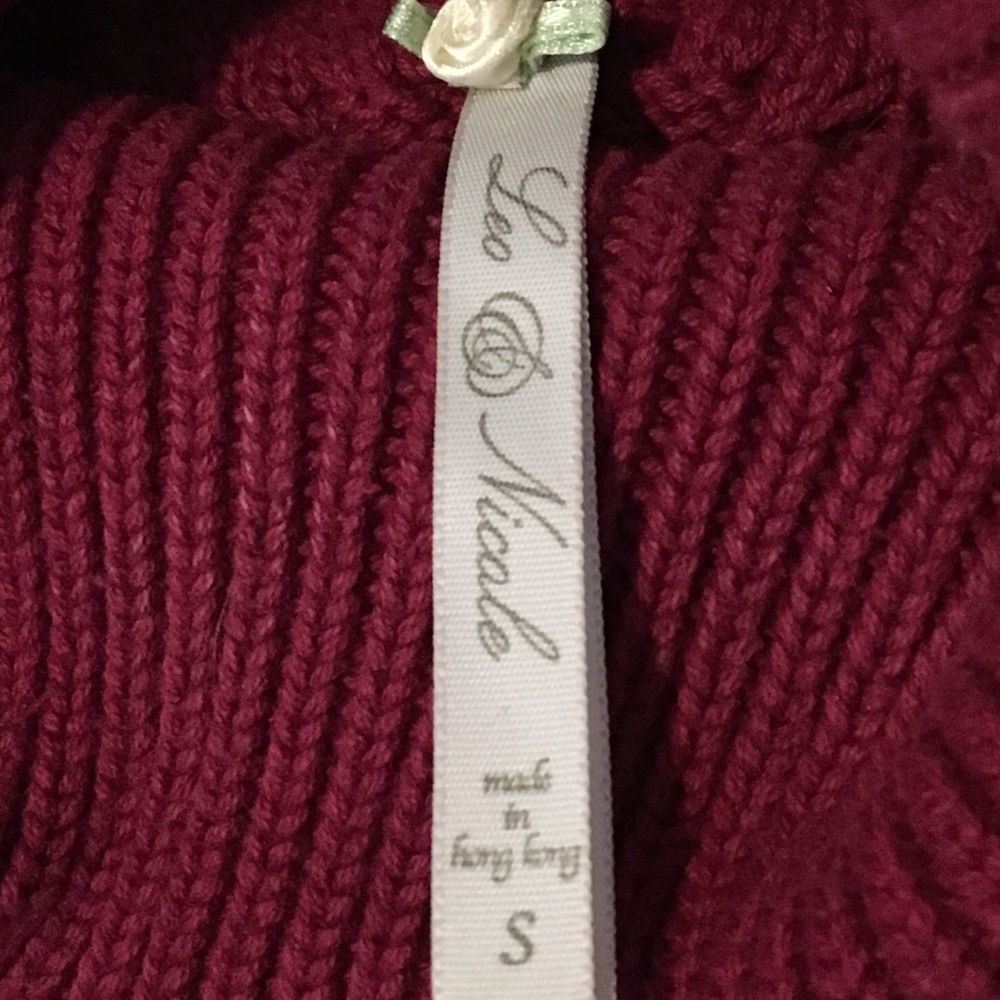 Red Burgundy Sweater - Picture 2 of 3